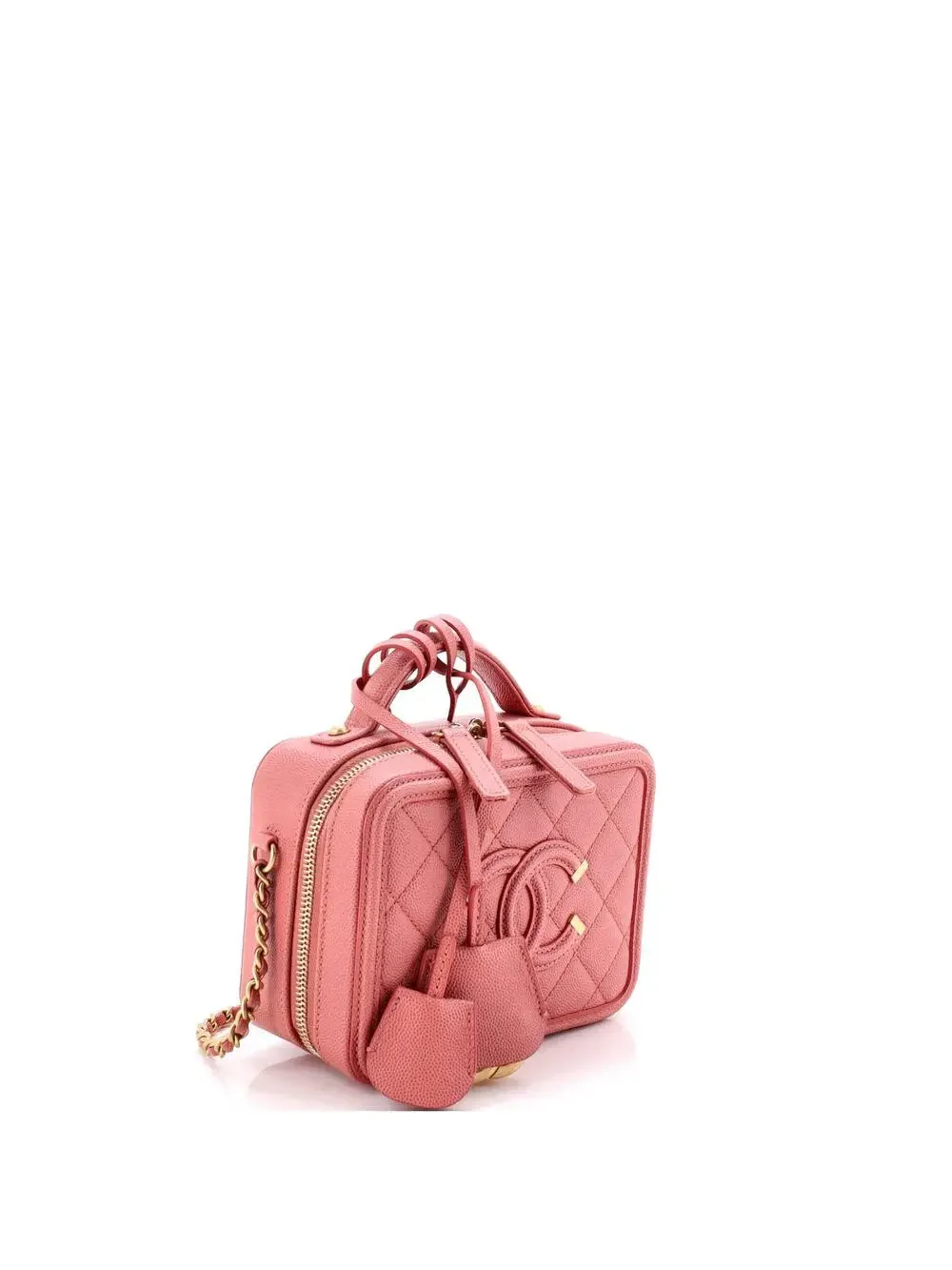 Chanel Filigree Vanity Case Quilted #262212C39B